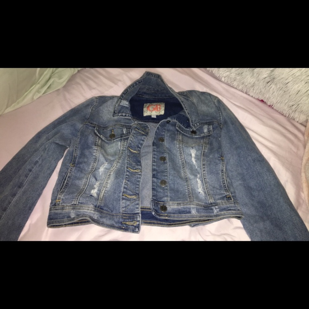 GB Women’s (Medium) Ripped Jean Jacket - Picture 1 of 1